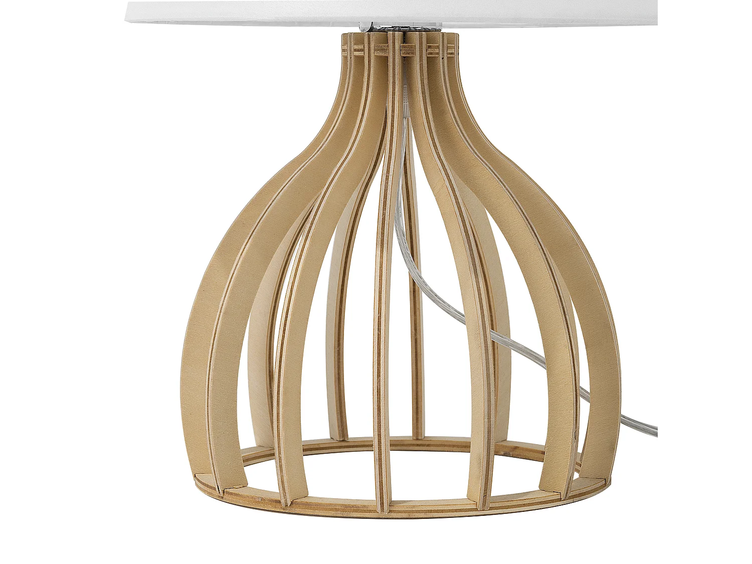 Lampe à poser AGUEDA Marron/blanc