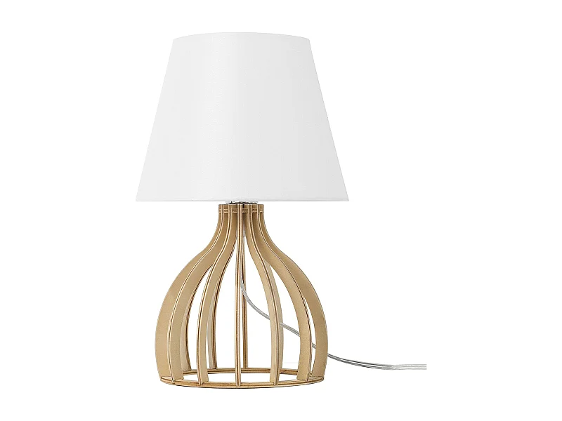 Lampe à poser AGUEDA Marron/blanc