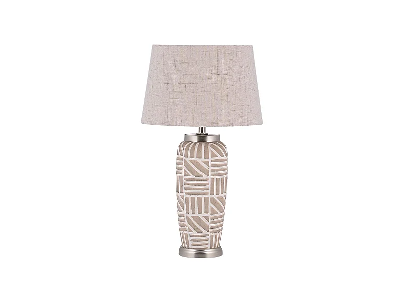 Dekorative Tischleuchte im Salon Keramik / Polyester beige Traisen