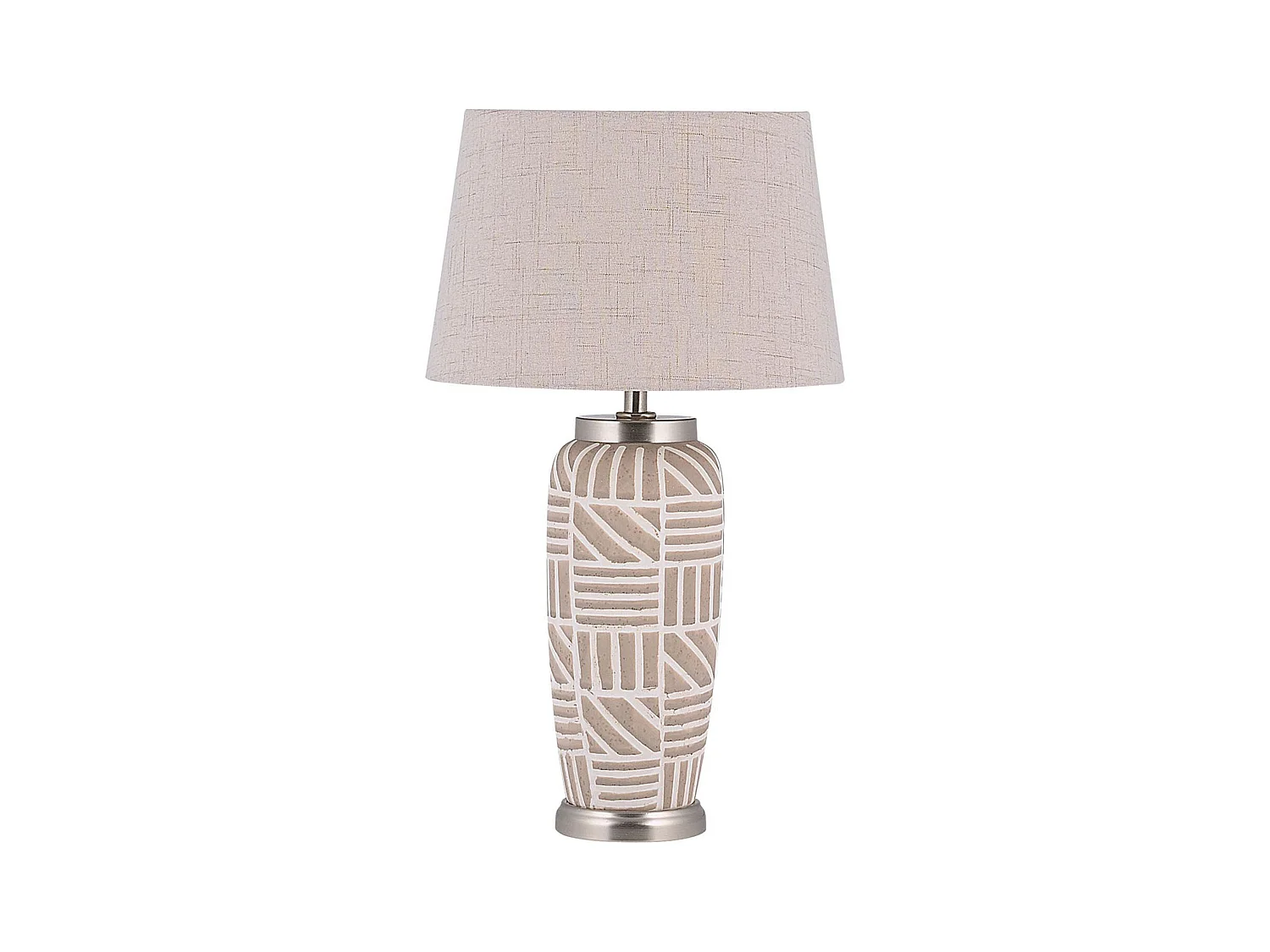 Lampe à poser TRAISEN Céramique Beige