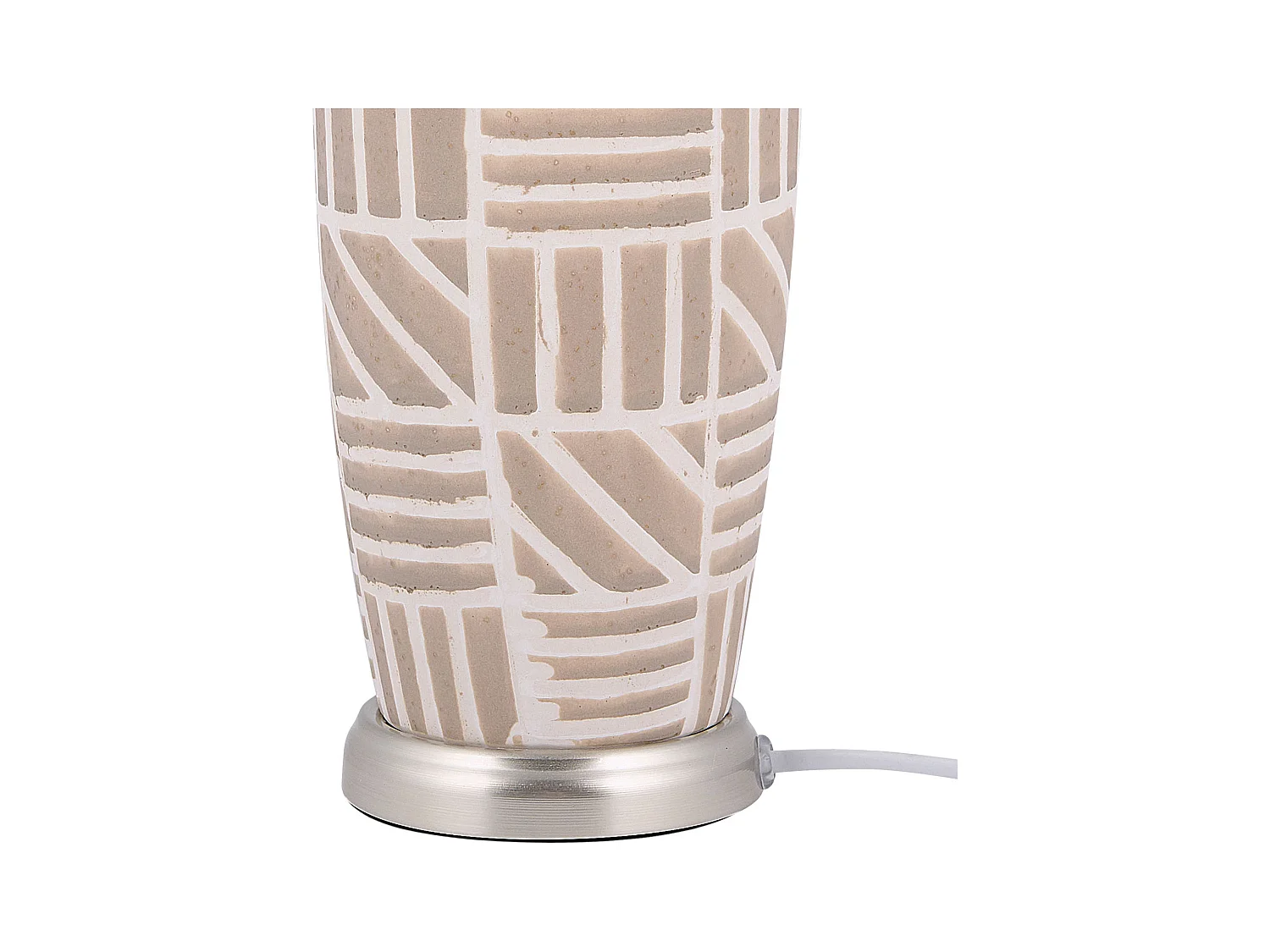 Lampe à poser TRAISEN Céramique Beige