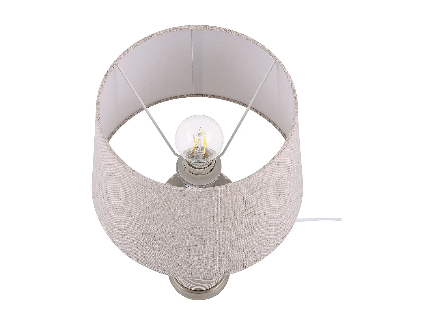 Dekorative Tischleuchte im Salon Keramik / Polyester beige Traisen