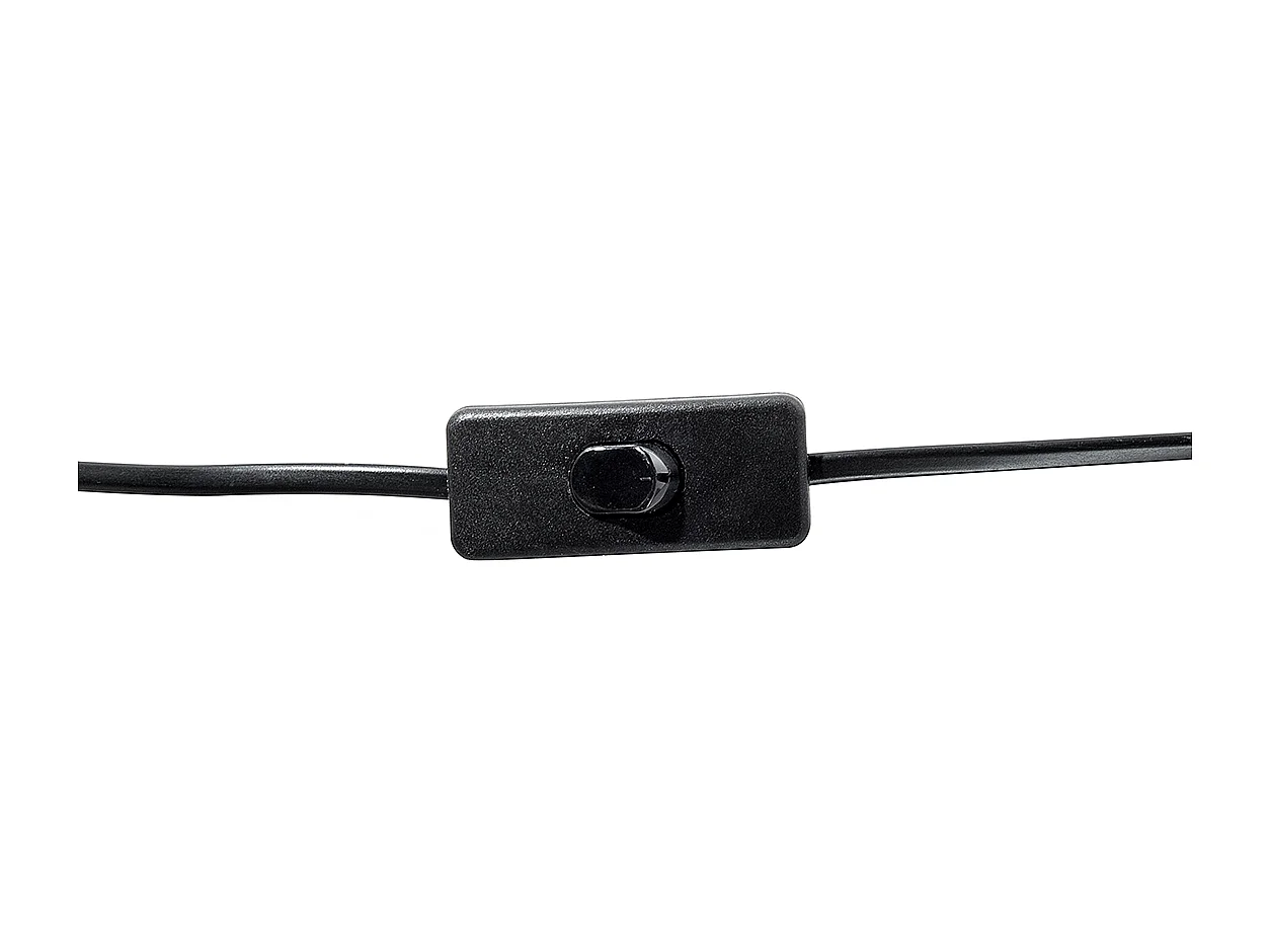 Stilvolle Tischlampe geschwungener Lampenfuß Kunstseide schwarz Santee