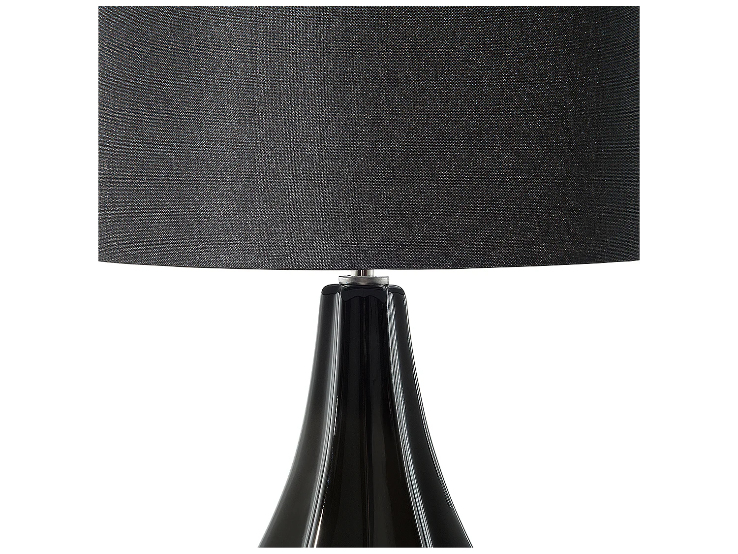 Lampe à poser SANTEE Porcelaine Noir