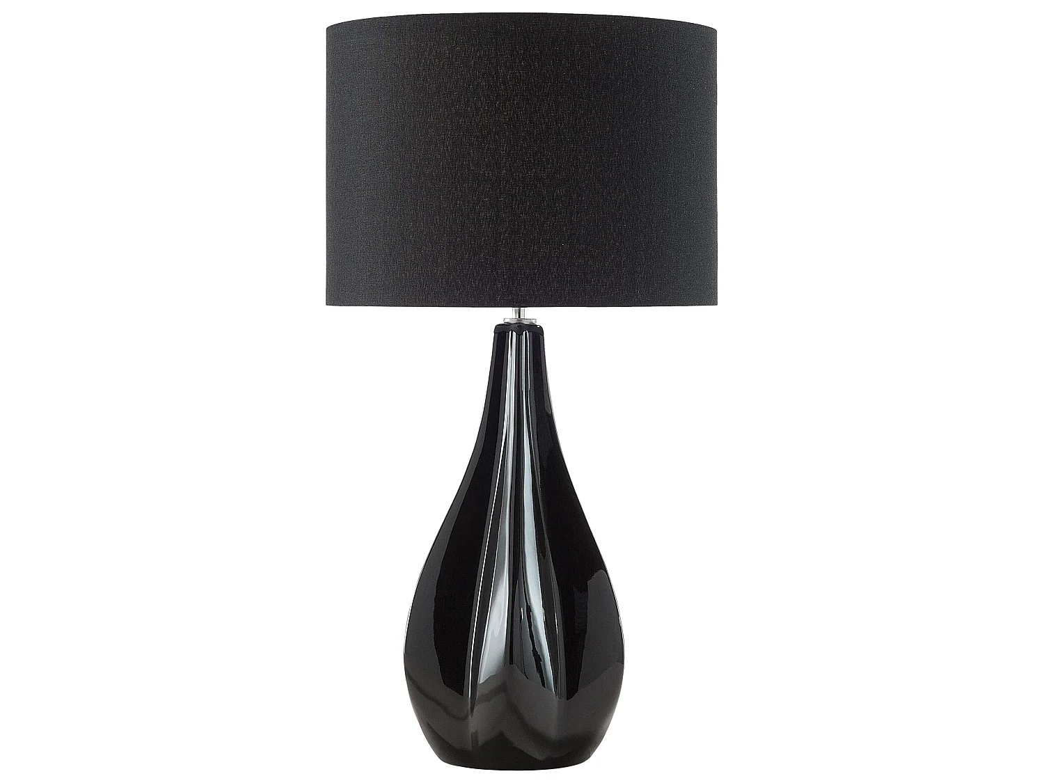 Lampe à poser SANTEE Porcelaine Noir