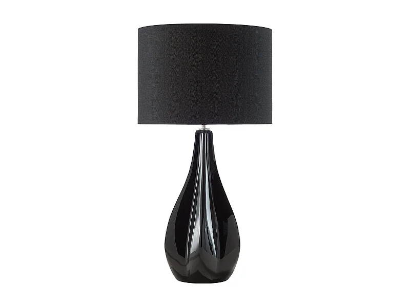Lampe à poser SANTEE Porcelaine Noir