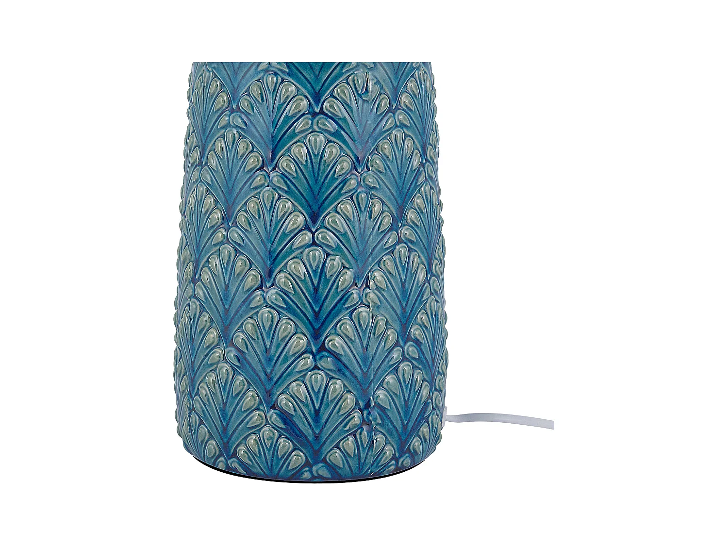 Dekorative Tischleuchte im Salon Keramik / Polyester blau Thaya