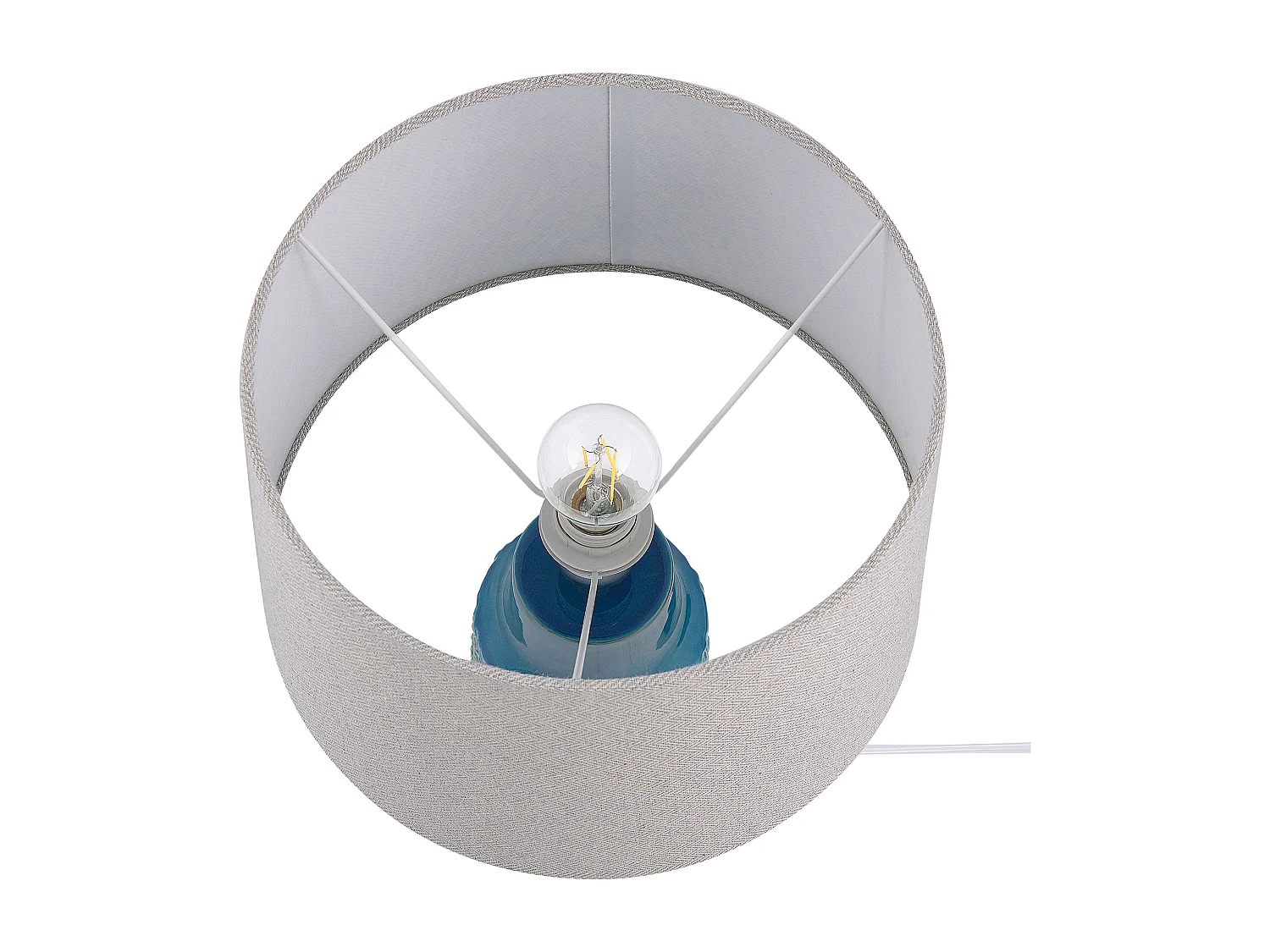 Lampa stołowa THAYA Ceramika Niebieski