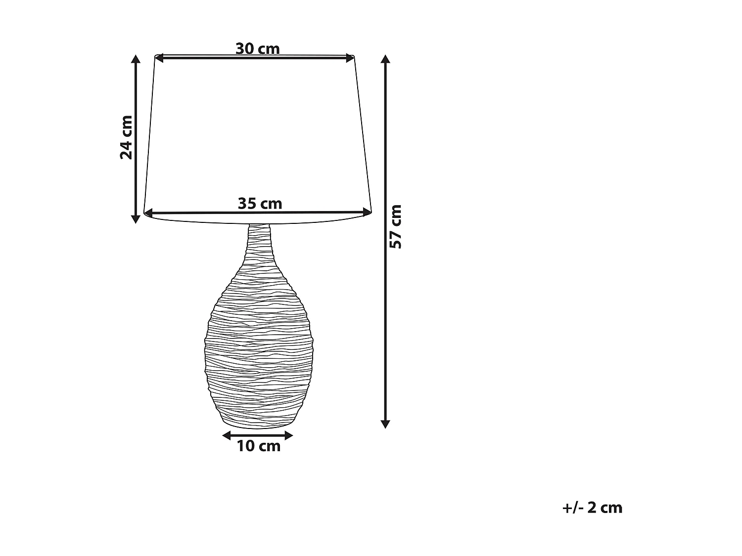 Lampe à poser ATSAS Céramique Vert foncé