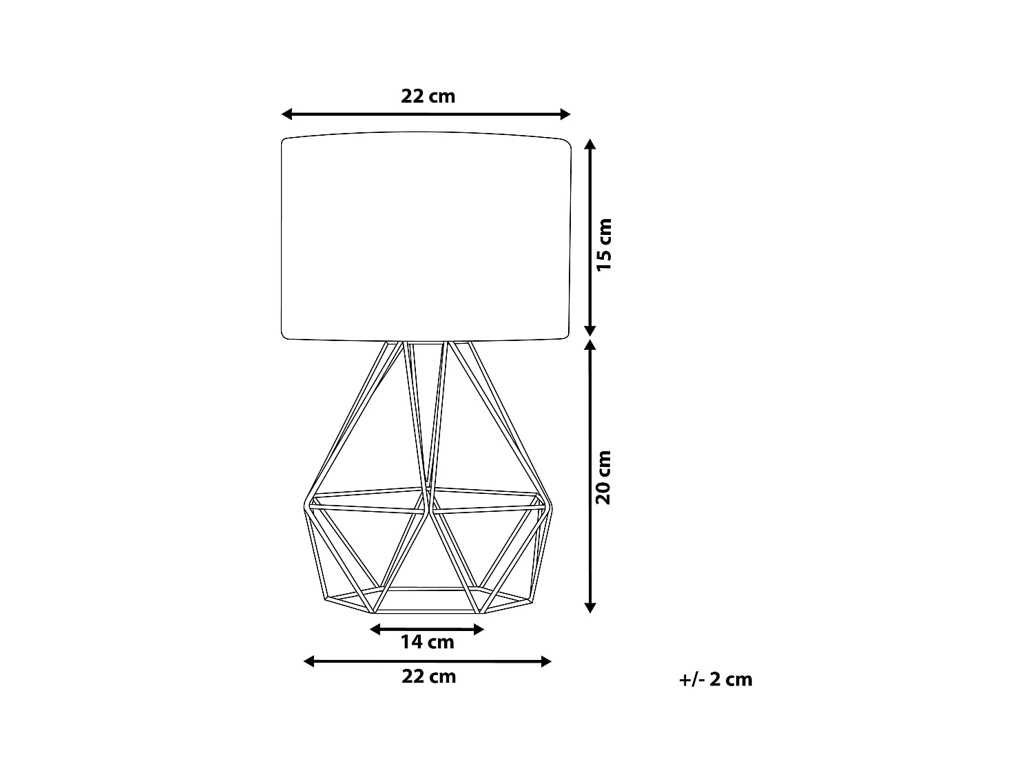 Moderne Tischleuchte Netzform weiß/gold geometrisch rund Maroni