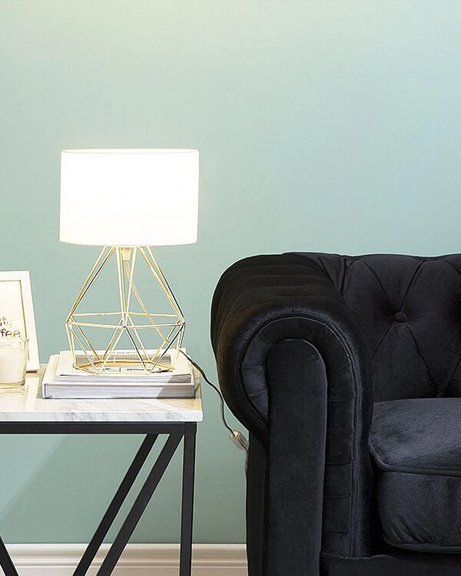 Candeeiro de mesa MARONI Metal Dourado