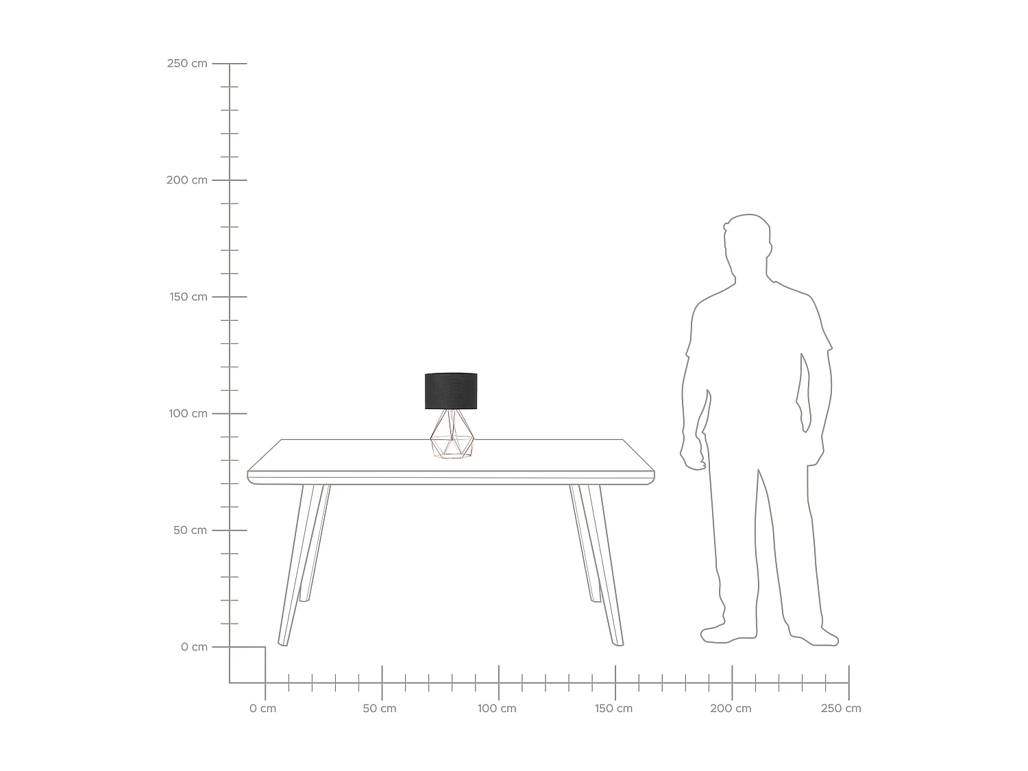 Lampe à poser MARONI Métal Cuivré