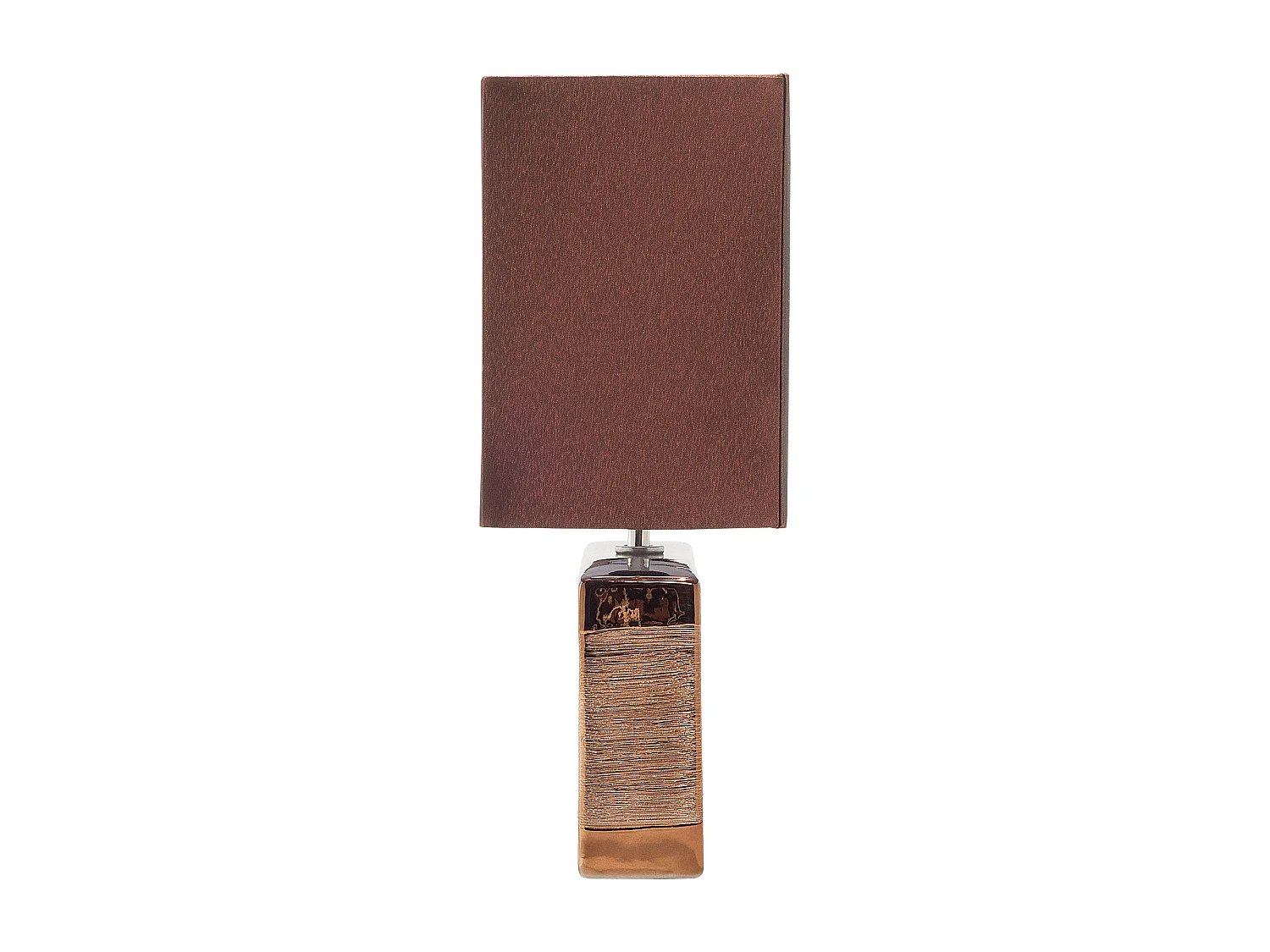 Lampe à poser ONYX Porcelaine Marron