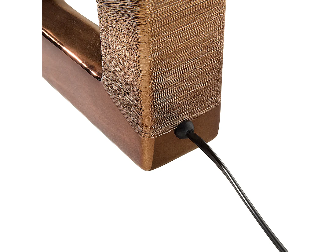 Lampe à poser ONYX Porcelaine Marron