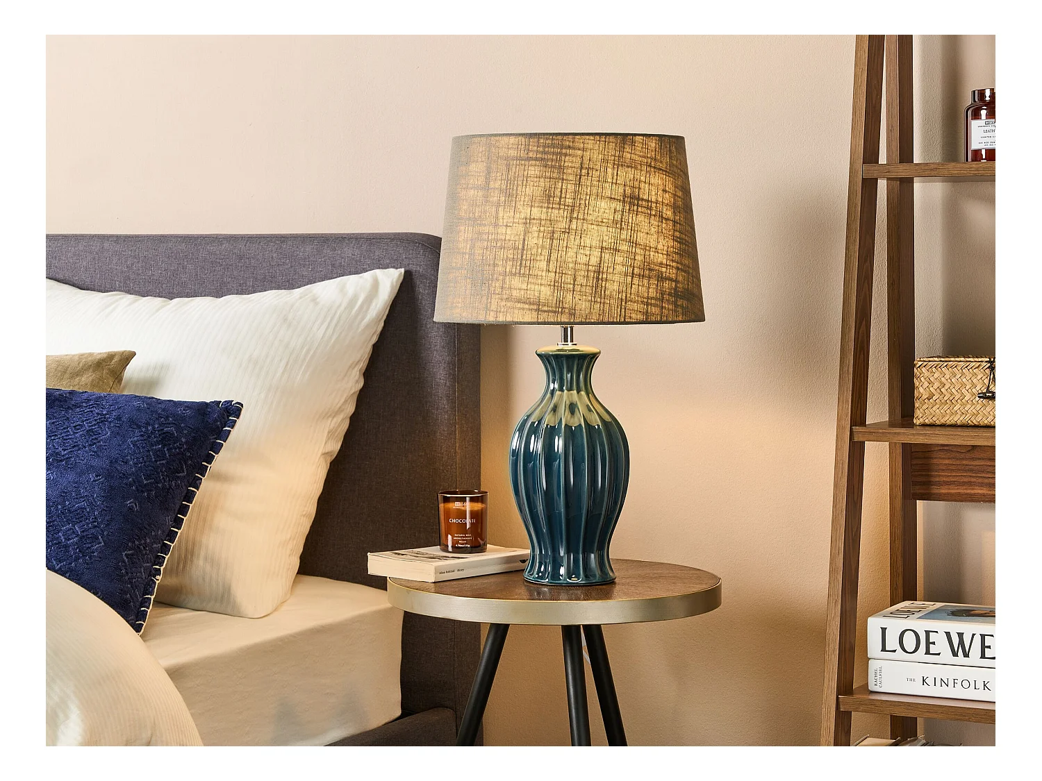 Tischleuchte SAMINA Keramik Grün