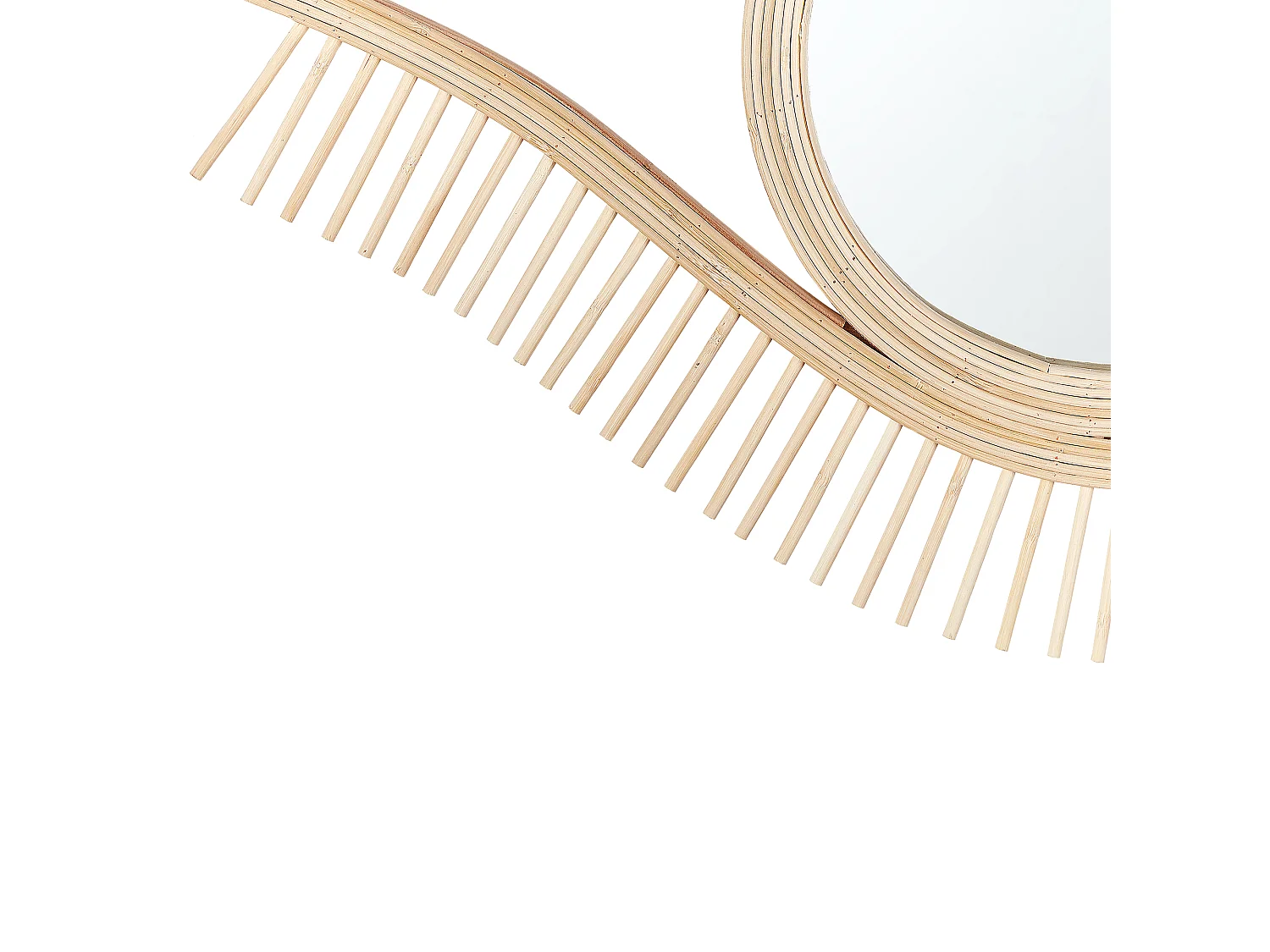 Miroir SOYOPA 79 cm 48 cm Bambou Naturel