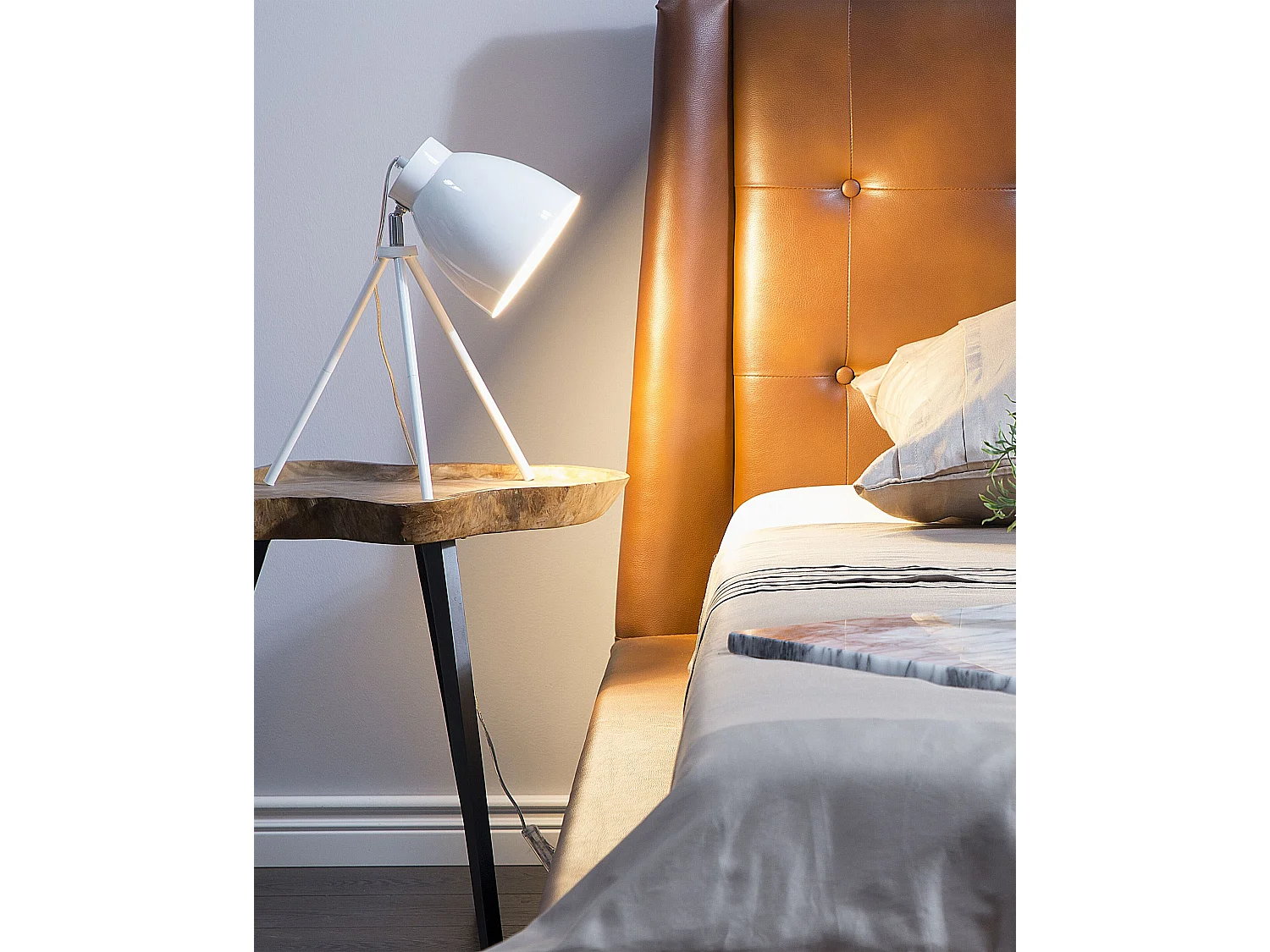 Lampe à poser TAMEGA Réglable Métal Blanc