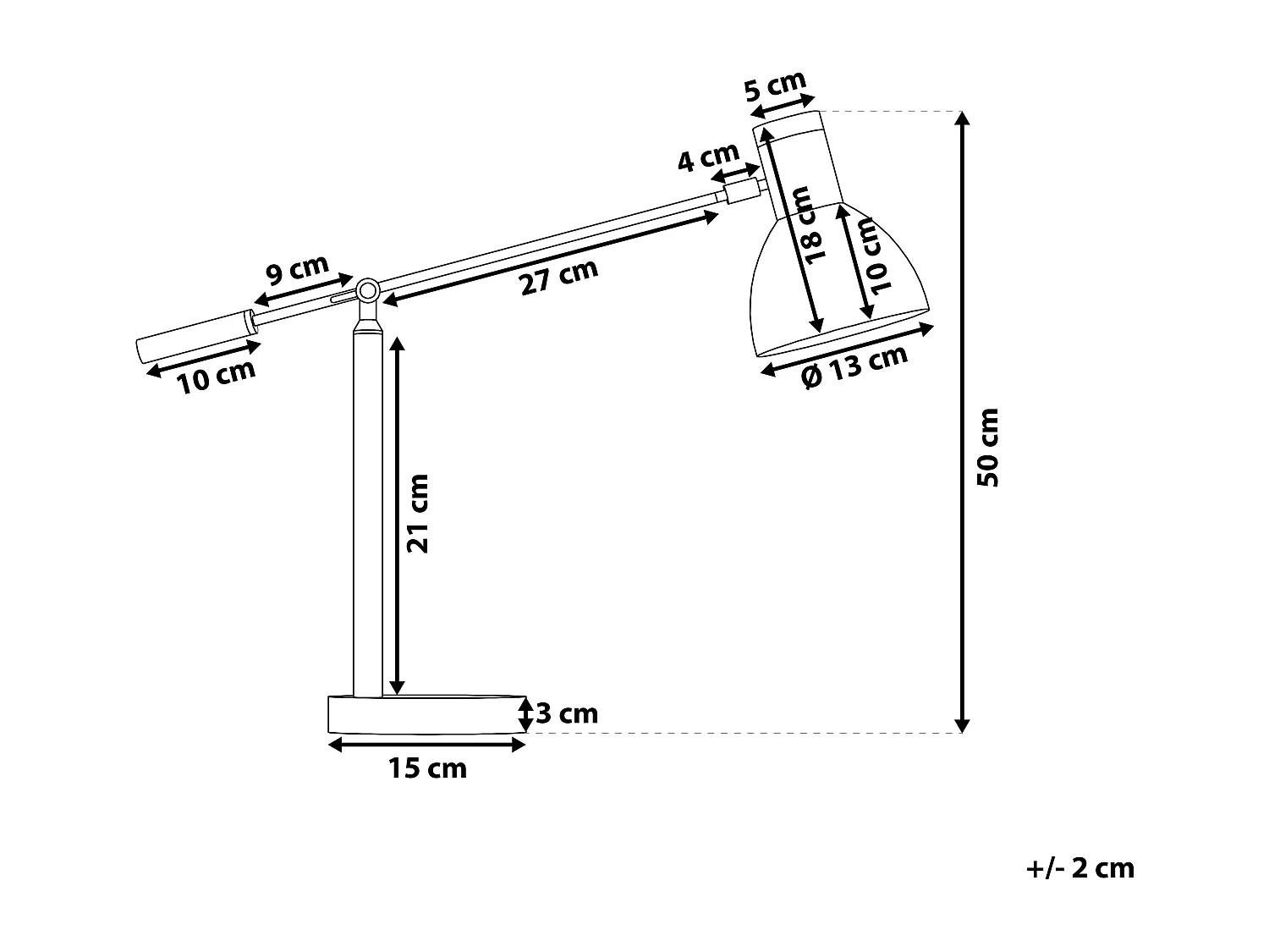 Skandinavische Tischlampe Metall/Holz weiß Peckos