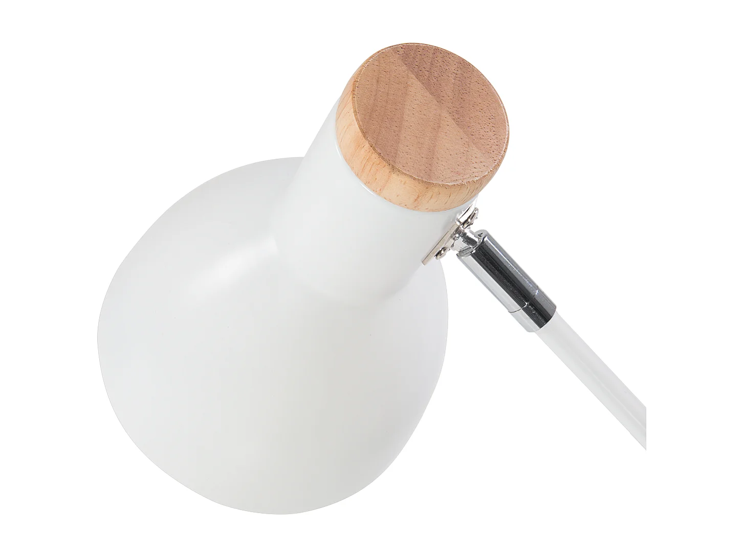 Lampe de bureau PECKOS Réglable Métal Blanc