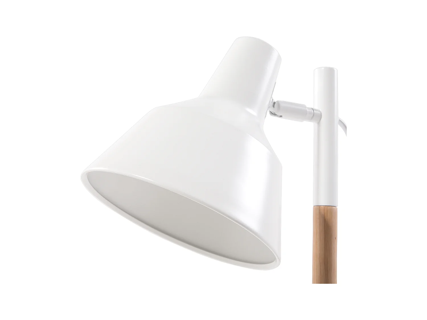 Lámpara de escritorio ALDAN ajustable Metal Blanco