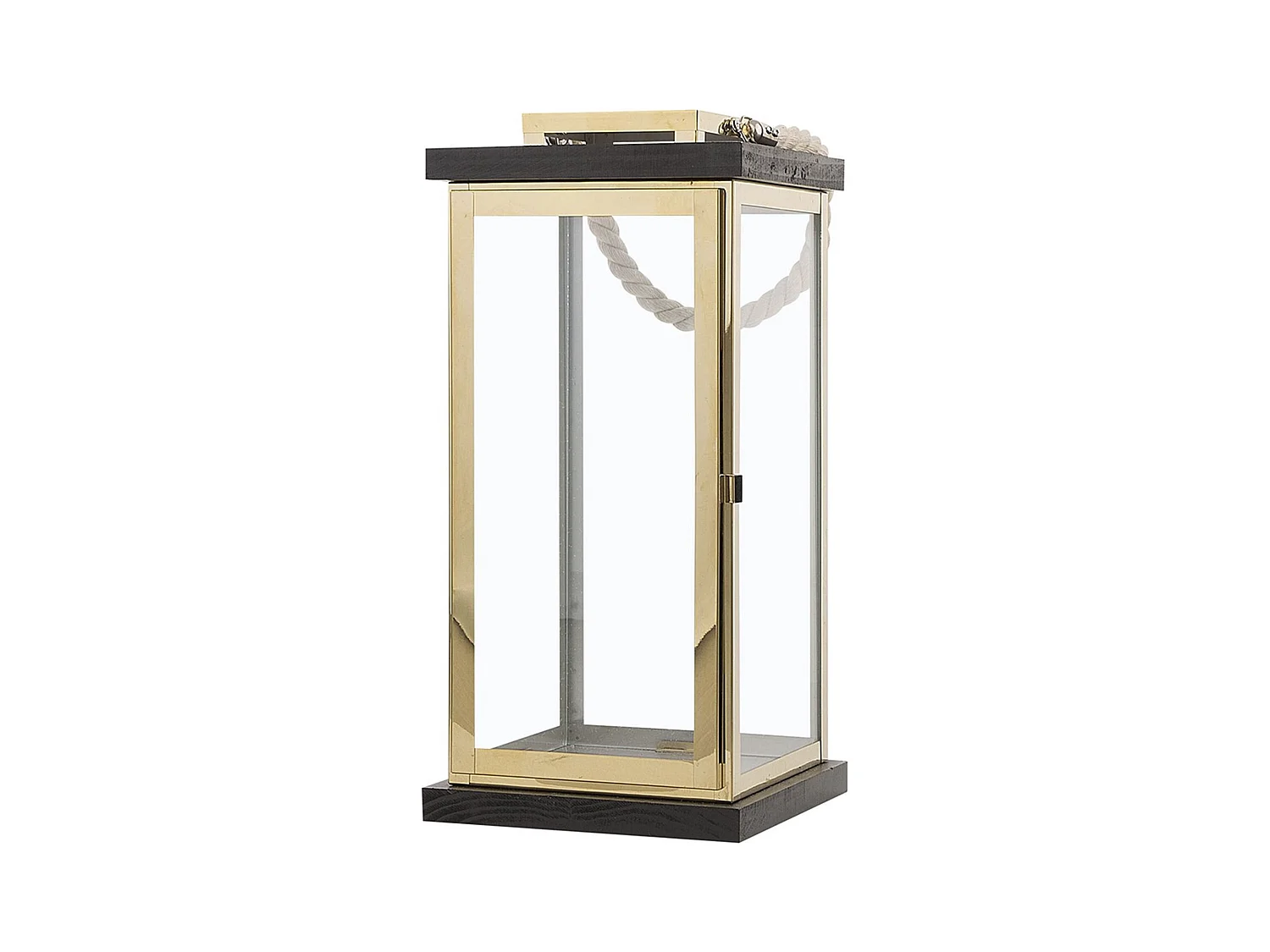Dekorative Laterne Messing/schwarz Borneo
