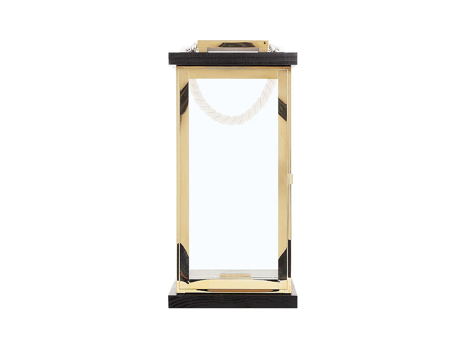 Dekorative Laterne Messing/schwarz Borneo