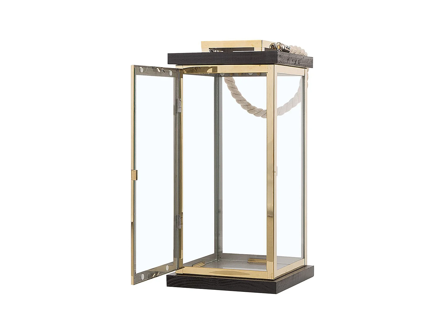 Dekorative Laterne Messing/schwarz Borneo