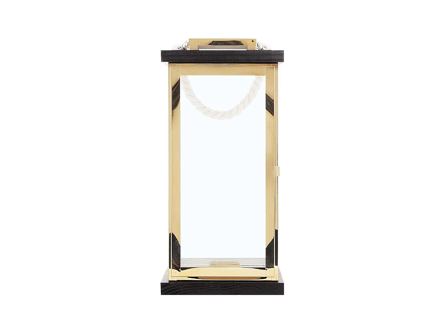 Dekorative Laterne Messing/schwarz Borneo