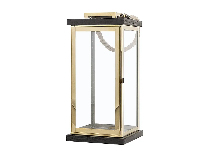 Dekorative Laterne Messing/schwarz Borneo