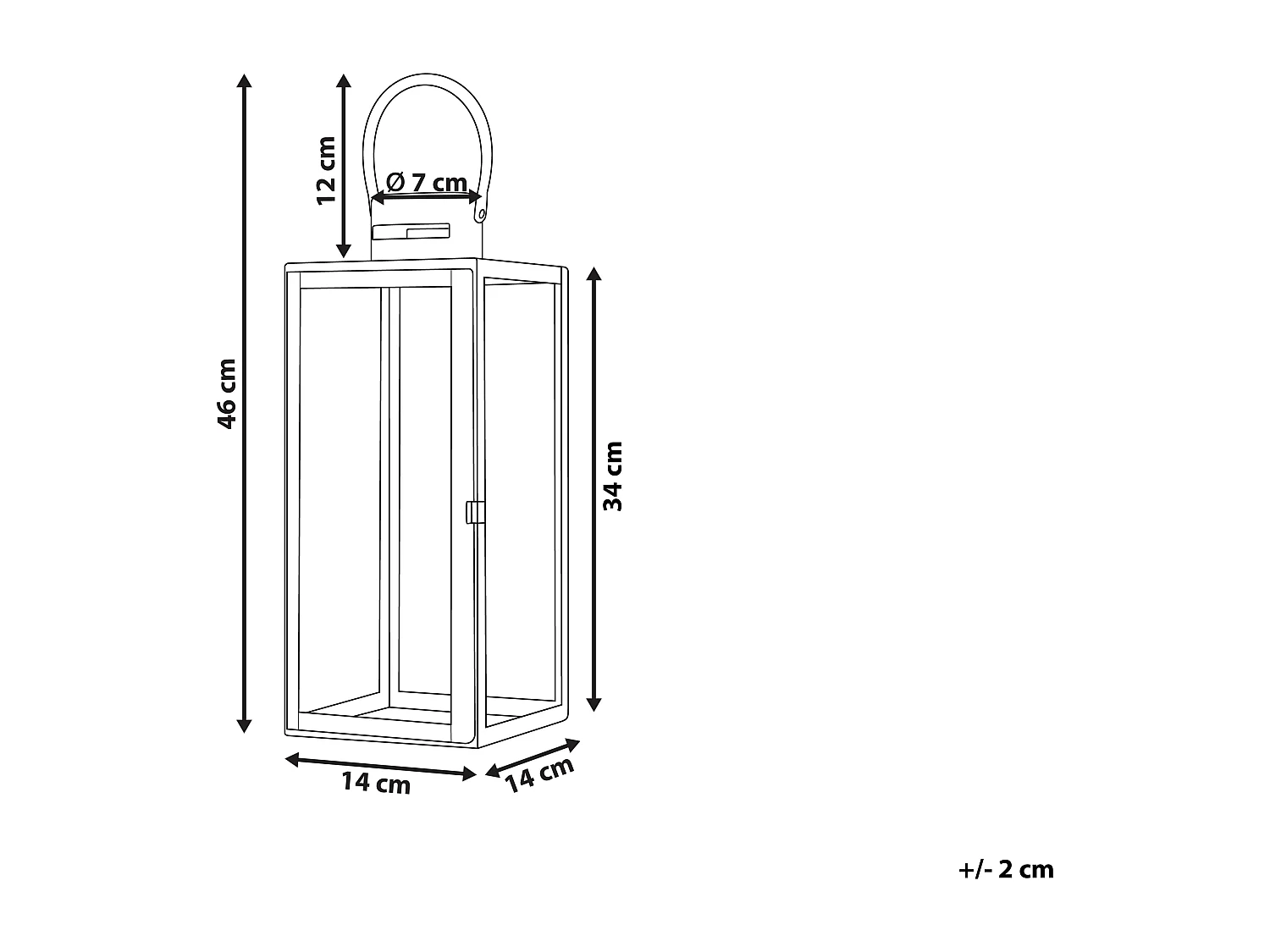 CYPRUS Acier inox 46 cm Laiton