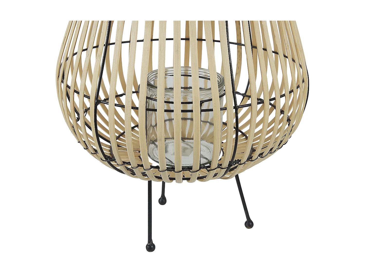 Lanterna BERKNER Legno 44 cm Naturale