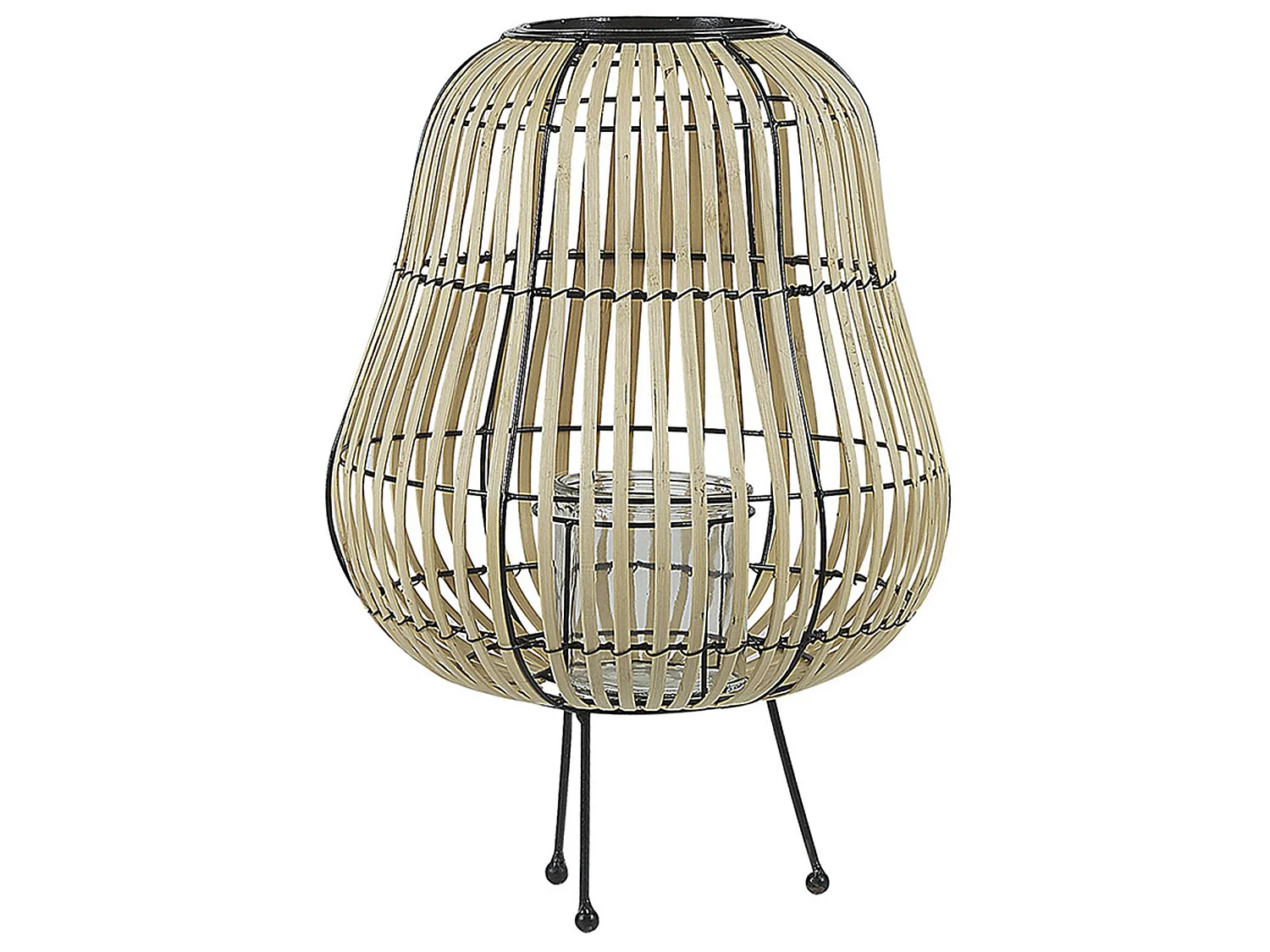 Lanterne BERKNER Bois 44 cm Naturel