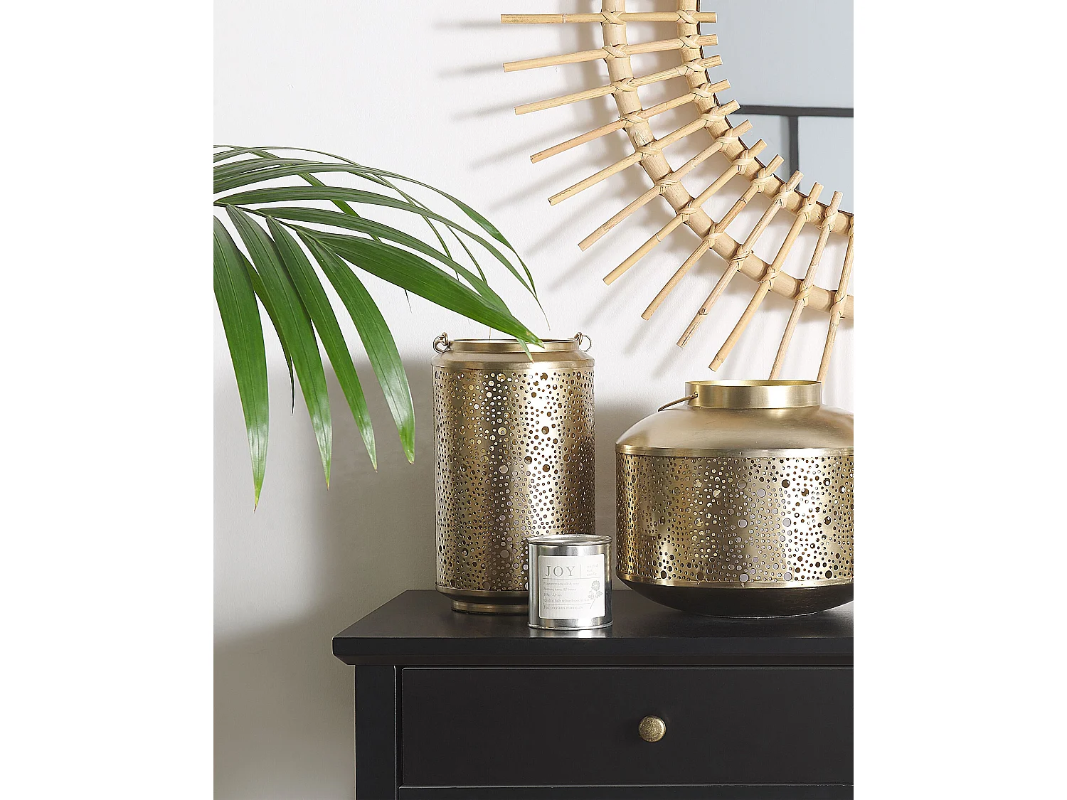 Lantaarn CORFU Metaal 25 cm Goud