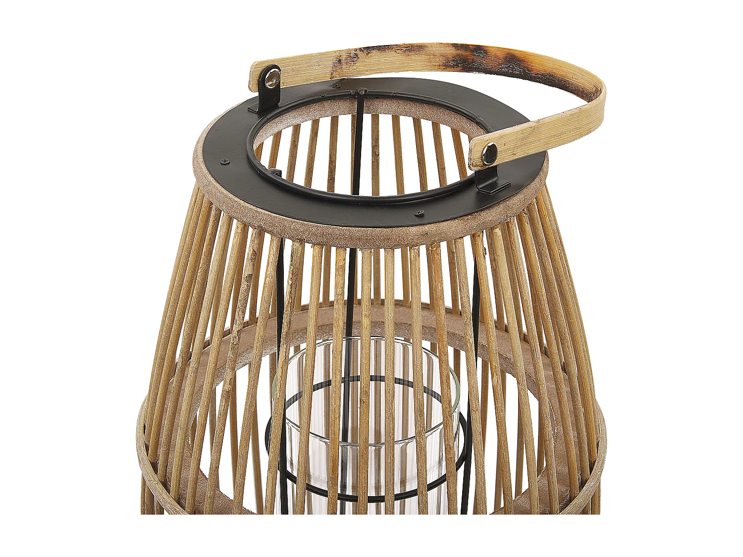 Linterna HOSTE Madera de bambú 32 cm Beige