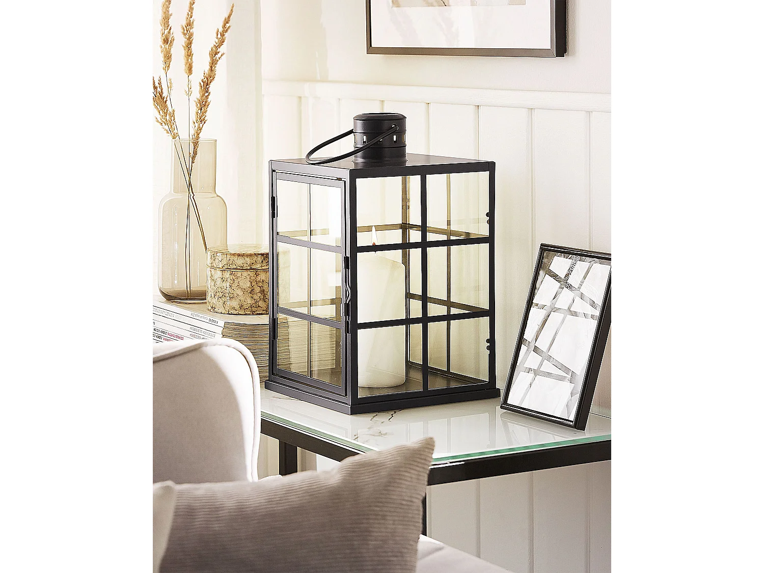 Lanterne BINTAN Métal 33 cm Noir