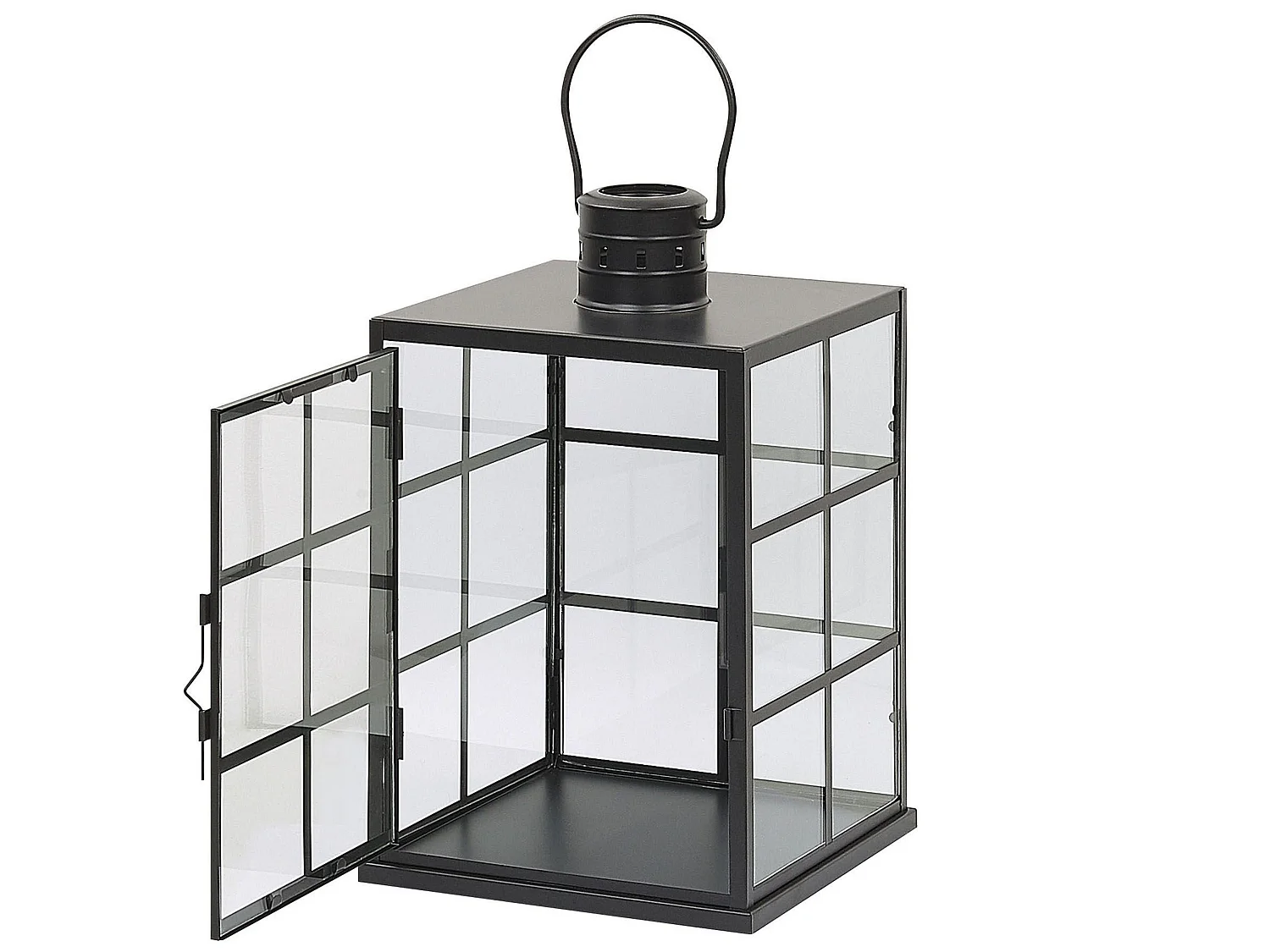 Laterne BINTAN Metall 33 cm Schwarz