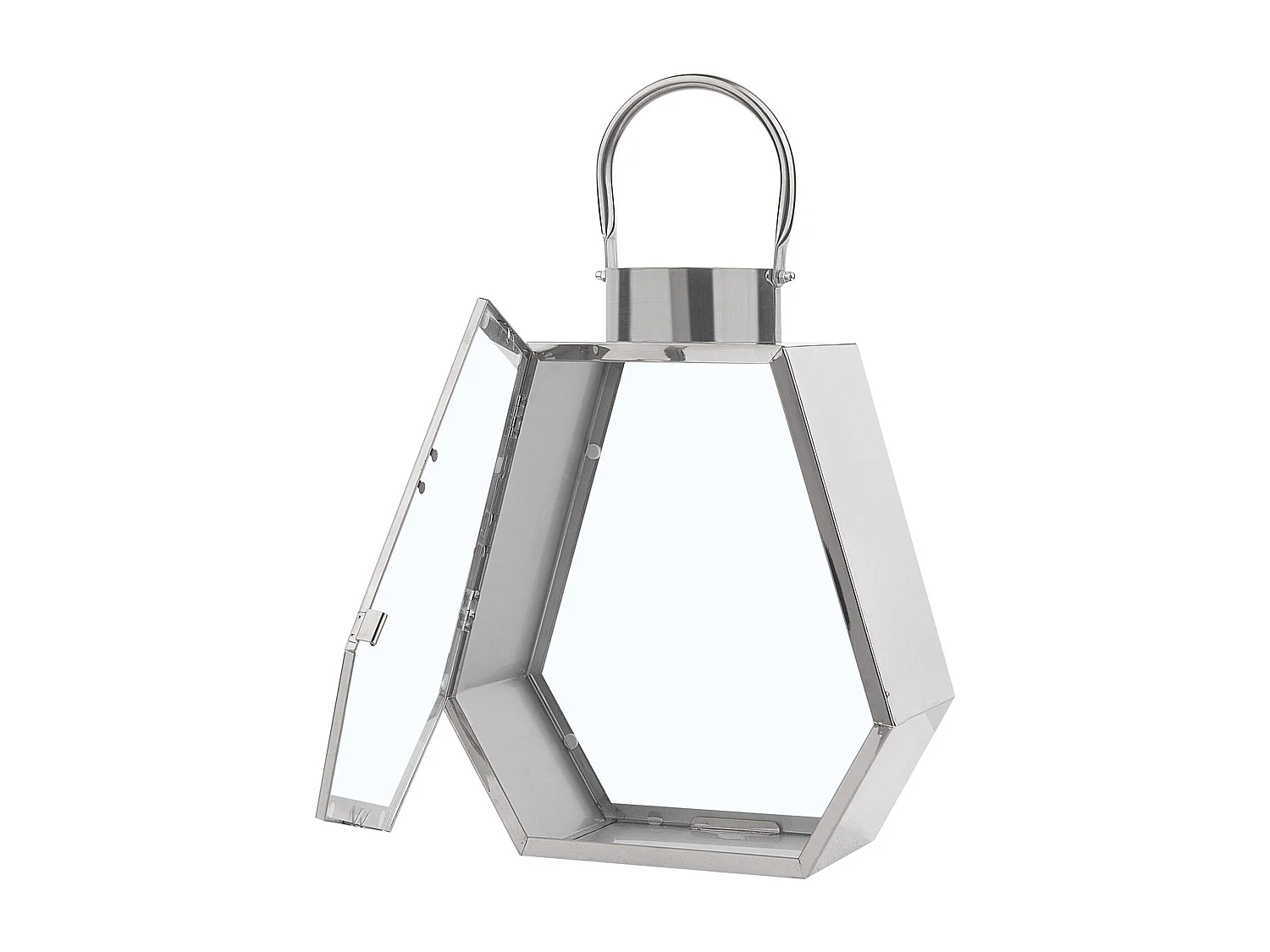 Lanterne CORSICA Acier inox 46 cm Argenté