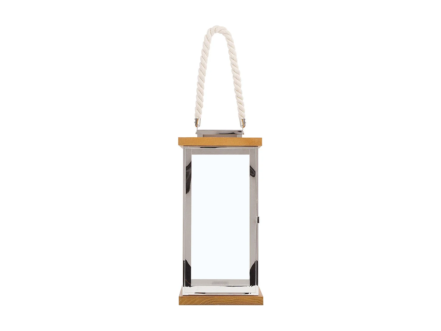 Lanterne de jardin Lanterne BORNEO Métal 41 cm Argenté