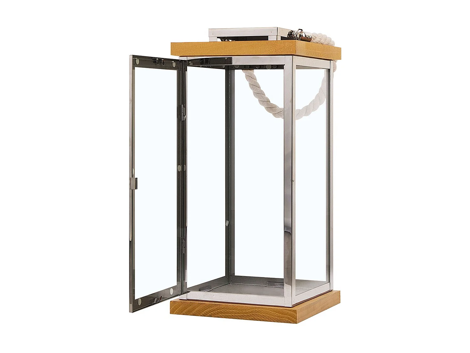 Lanterna BORNEO Metallo 41 cm Argento