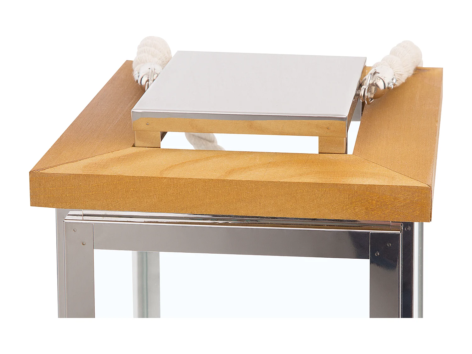 Lanterna BORNEO Metallo 41 cm Argento