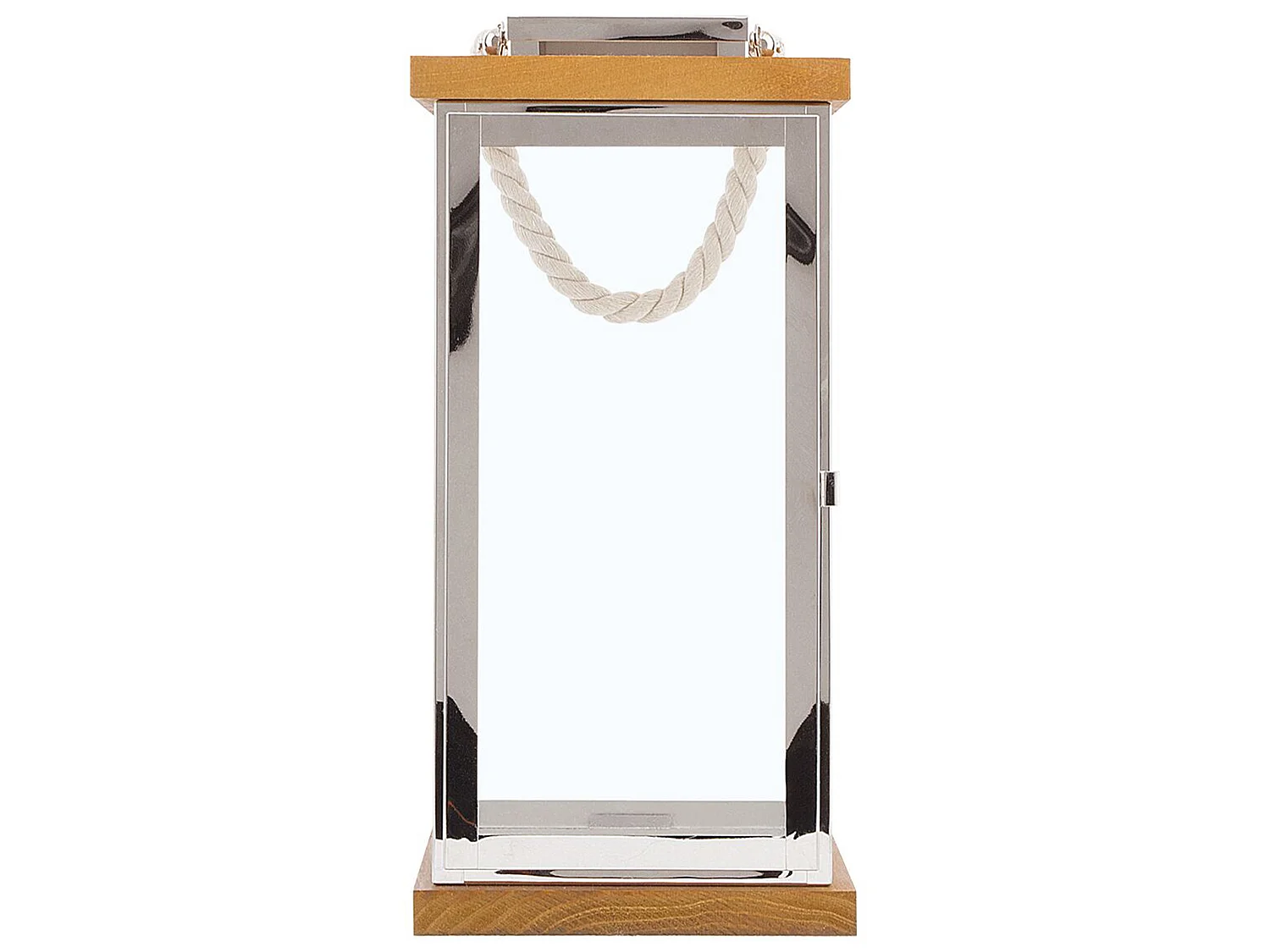 Lanterne BORNEO Métal 41 cm Argenté
