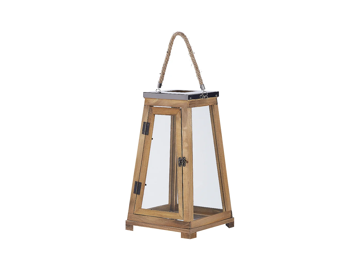 Lanterne PULAU Bois de pin 39 cm Marron