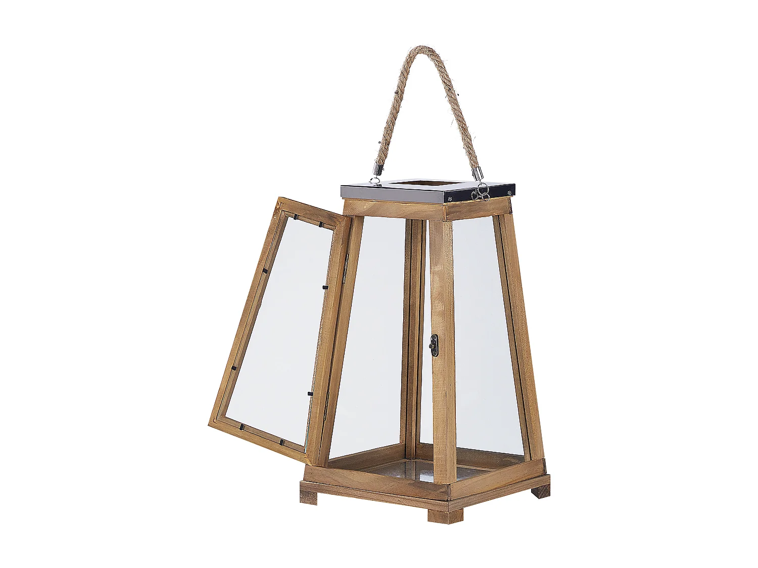 Linterna PULAU Madera 39 cm Marrón