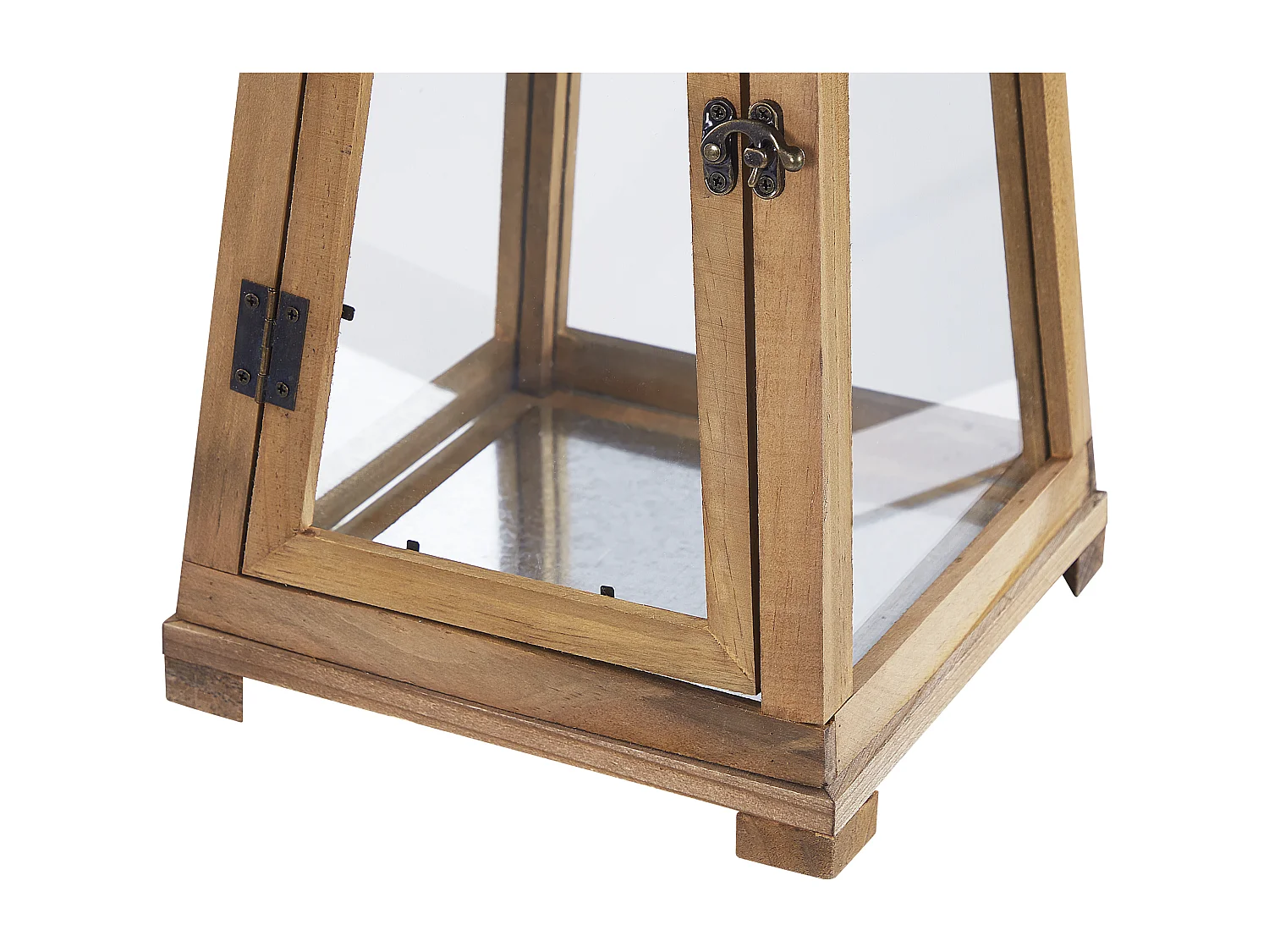 Linterna PULAU Madera 39 cm Marrón