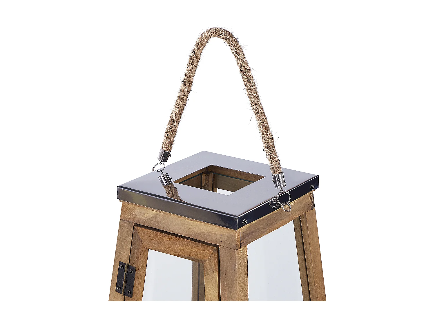 Lanterne PULAU Bois de pin 39 cm Marron