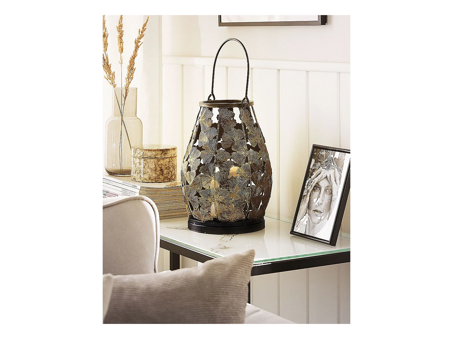 Lantaarn SOMERSET Metaal 40 cm Goud