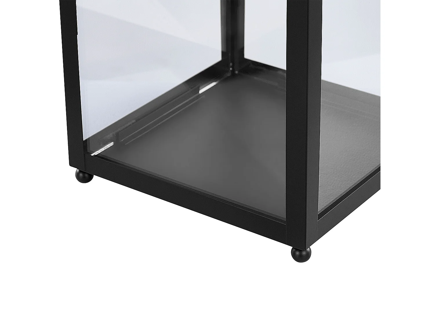 Lantaarn LEPAR Metaal 30 cm Zwart