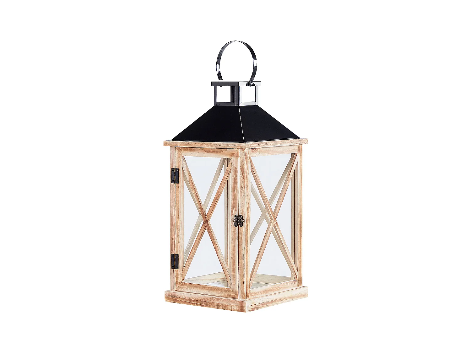 Lanterne TELAGA Bois de pin 61 cm Marron clair