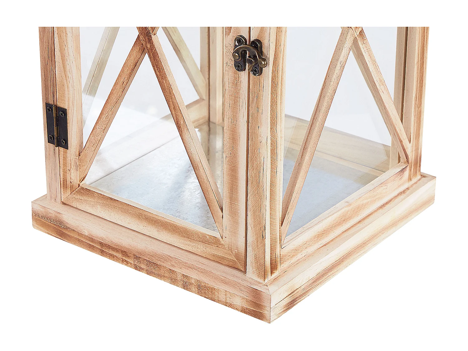 Linterna TELAGA Madera de pino 61 cm Marrón claro