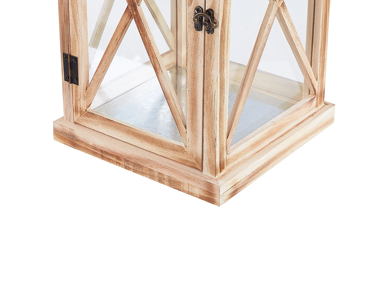 Lanterne TELAGA Bois de pin 61 cm Marron clair